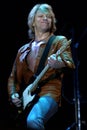 Jon Bon Jovi singer of the Bon Jovi group during the concert Royalty Free Stock Photo