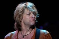 Jon Bon Jovi singer of the Bon Jovi group during the concert Royalty Free Stock Photo