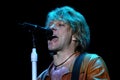 Jon Bon Jovi singer of the Bon Jovi group during the concert Royalty Free Stock Photo