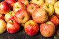Jonagold apples on counter ready to use Royalty Free Stock Photo