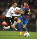 Jonas vies with Tello