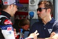 Jonathan Rea #65 and Max Biaggi Royalty Free Stock Photo