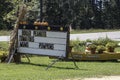 Jones Produce roadside sign and display Royalty Free Stock Photo