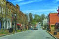 Coronavirus deserted streets of historical Jonesborough, Tennessee