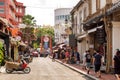 Jonker street in old Malacca town