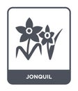 jonquil icon in trendy design style. jonquil icon isolated on white background. jonquil vector icon simple and modern flat symbol