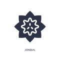 jonquil icon on white background. Simple element illustration from nature concept