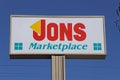 Jons Marketplace Grocery Store Sign in California Royalty Free Stock Photo