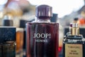 Joop! Homme perfume bottle at the flea market. Royalty Free Stock Photo