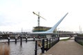 The Joop van der Reijdenbrug bridge over the old rhine in Valkenburg Royalty Free Stock Photo