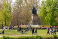 Joost van den Vondel Statue Royalty Free Stock Photo