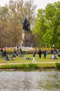 Joost van den Vondel Statue Royalty Free Stock Photo