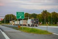 JOPLIN, MISSOURI, USA - Weigh Station checkpoint on Interstate I Royalty Free Stock Photo