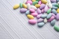 Jordan Almonds Border Royalty Free Stock Photo