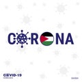 Jordan Coronavirus Typography. COVID-19 country banner