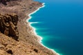 Jordan Dead Sea Salt Tourist Location Royalty Free Stock Photo