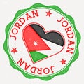 Jordan heart flag logo.