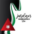 Jordan Independence Day Vector Template Design Illustration - Vector