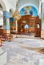 Jordan. Madaba. The Madaba Map inside the Greek Orthodox Basilica of Saint George, known as the Church of the Map