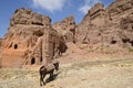 Jordan, Middle East, Ancient Petra Royalty Free Stock Photo