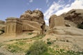 Jordan, Middle East, Ancient Petra Royalty Free Stock Photo
