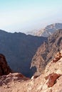 Panorama from the top of Monastry Hill in Petra, Jordan