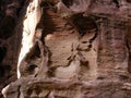 Jordan. Petra. Ancient city in red caves. UNESCO. Royalty Free Stock Photo