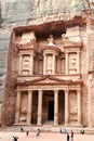 Jordan. Petra archaeological city. Al Khazneh (the Treasury