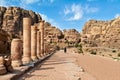 Jordan. Petra archaeological site. The Hadrian Gate also known as the Temenos Gate