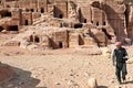 Jordan. Petra archaeological site. The Royal Tombs