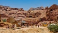 Jordan Petra ruins between the rocks