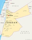 Jordan Political Map