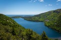 Jordan Pond Overlook from Bubble Hiking Trail Royalty Free Stock Photo