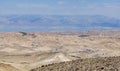 The Jordan Rift Valley and Moav Mountains from Arad, Israel Royalty Free Stock Photo