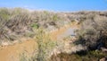 Jordan river in Holy Land Royalty Free Stock Photo