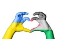 Jordan Ukraine Heart, Hand gesture making heart