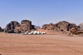 Jordan, modern camp in Wadi Rum