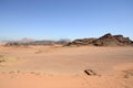 Jordan, Wadi Rum, Middle East, Desert area Royalty Free Stock Photo