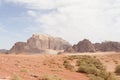 Jordan Wadi Rum Desert Mountains Royalty Free Stock Photo
