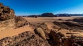 Jordan Wadi Rum landscapes, Desert Tourist Location