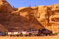 Wadi Rum, Jordan bedouin jeep tour cars
