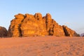 Jordan, Wadi Rum People waiting for sunset