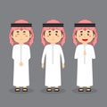 Jordania Character with Various Expression