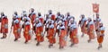 Jordanian man dresses as Roman soldier Royalty Free Stock Photo