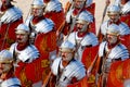 Jordanian man dresses as Roman soldier Royalty Free Stock Photo