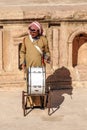 Jordanian man playing drum Royalty Free Stock Photo