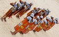 Jordanian men dress as Roman soldier