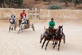 Jordanian men dress as Roman soldier Royalty Free Stock Photo