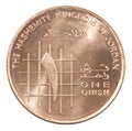 Jordanian qirsh coin Royalty Free Stock Photo