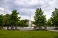 Jordansprudel or Jordan spring fountain in Bad Oeynhausen Royalty Free Stock Photo